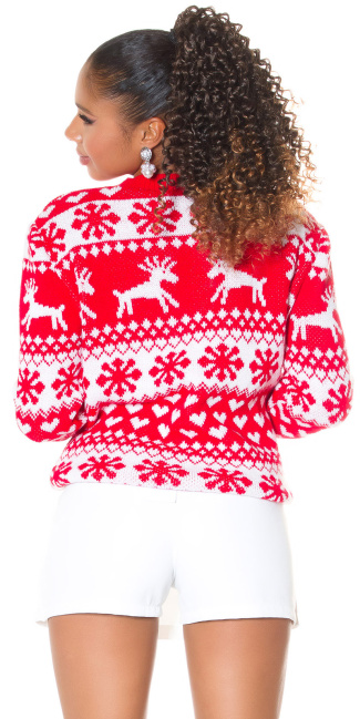 Christmas Time Oversize Knit Jumper Red